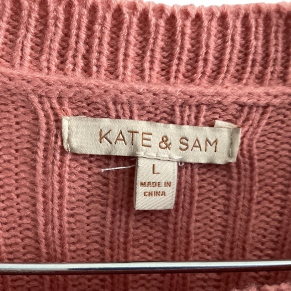 Kate & Sam Knit Long Sleeve Sweater Size Lg - Picture 5 of 8
